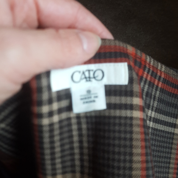 Cato Vintage Plaid Toggle Skirt - Picture 7 of 8